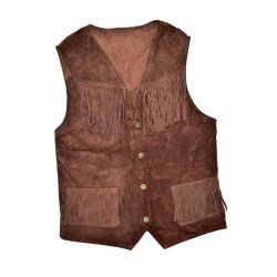 Umbria Equitazione Gilet Western in pelle liscia