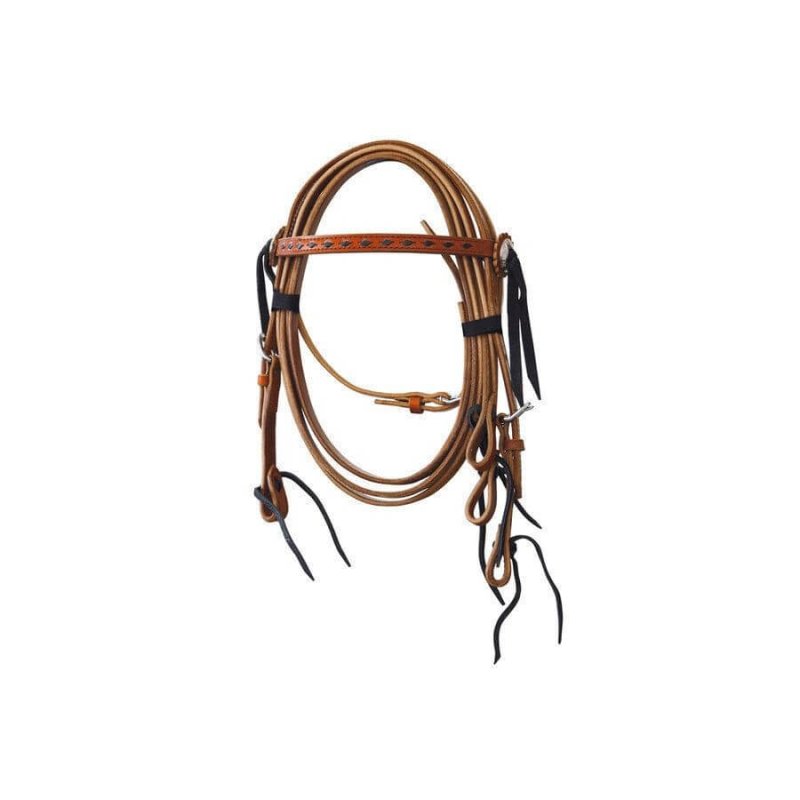 Lakota Saddlery Briglia completa con frontalino decorato