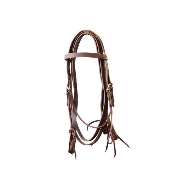 Lakota Saddlery Briglia completa con frontalino liscio