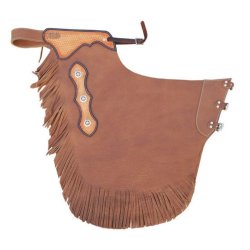 Lakota Saddlery Chaps Western in pelle liscia mod. RODEO PULL UP