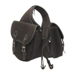 Lakota Saddlery Bisaccia posteriore in cuoio scamosciato