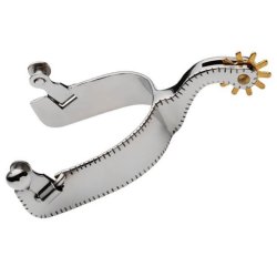 Tattini Speroni Western In acciao inox liscio con bordo lavorato.