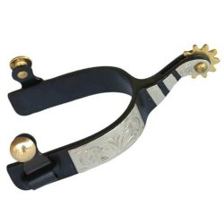 Tattini Speroni Western da Roping  con rotella in ottone.