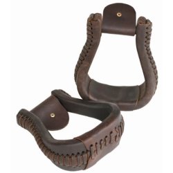 Brad Ren's Staffe Western rivestite in cuoio
