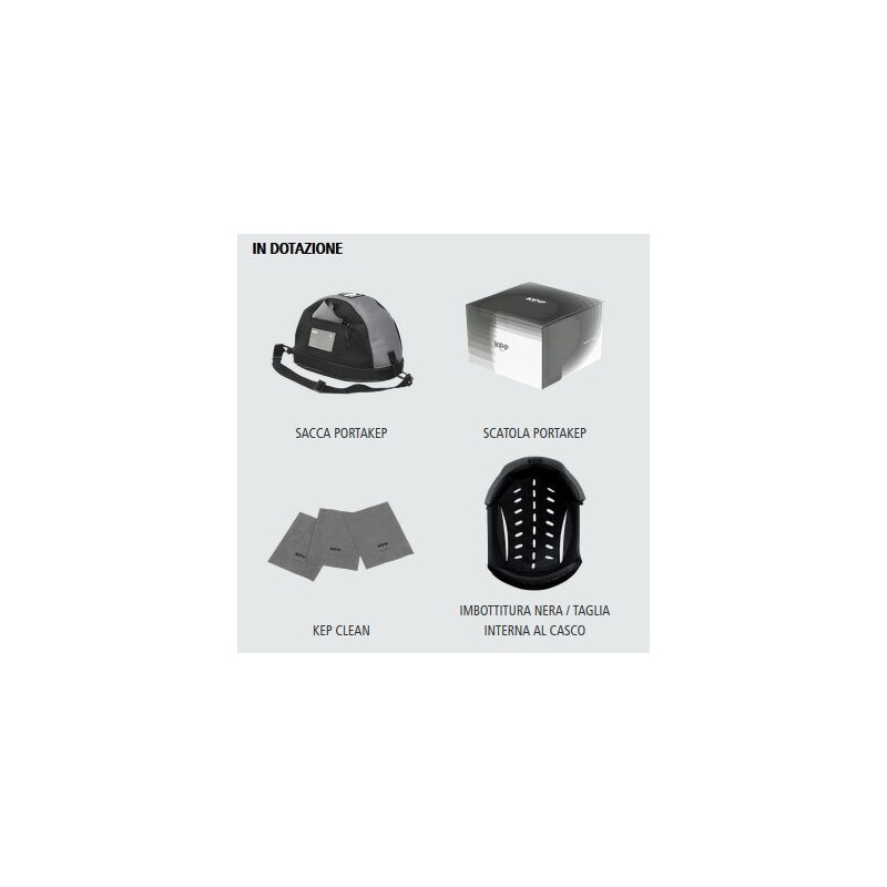Kep Italia E-Light Shine Naked con 3 inserti neri