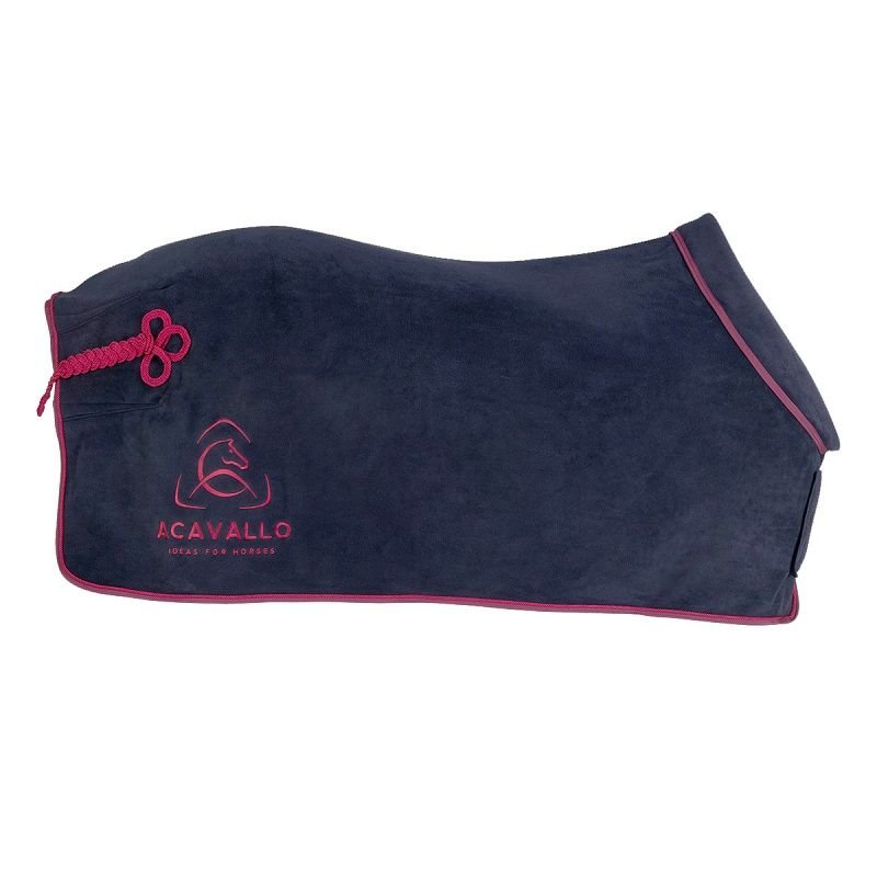 Acavallo Coperta in pile da box con collo morbido imbottito