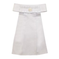 Tattini Plastron con bottone gioiello