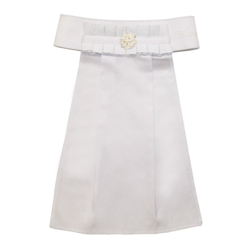 Tattini Plastron con bottone gioiello