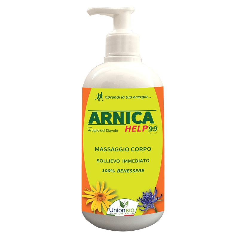 Union Bio Help99 500ml Arnica e Artiglio gel massaggio corpo lenitivo