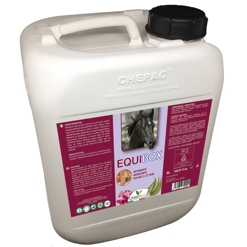 Union Bio Equibox 5 litri igienizzante naturale per box