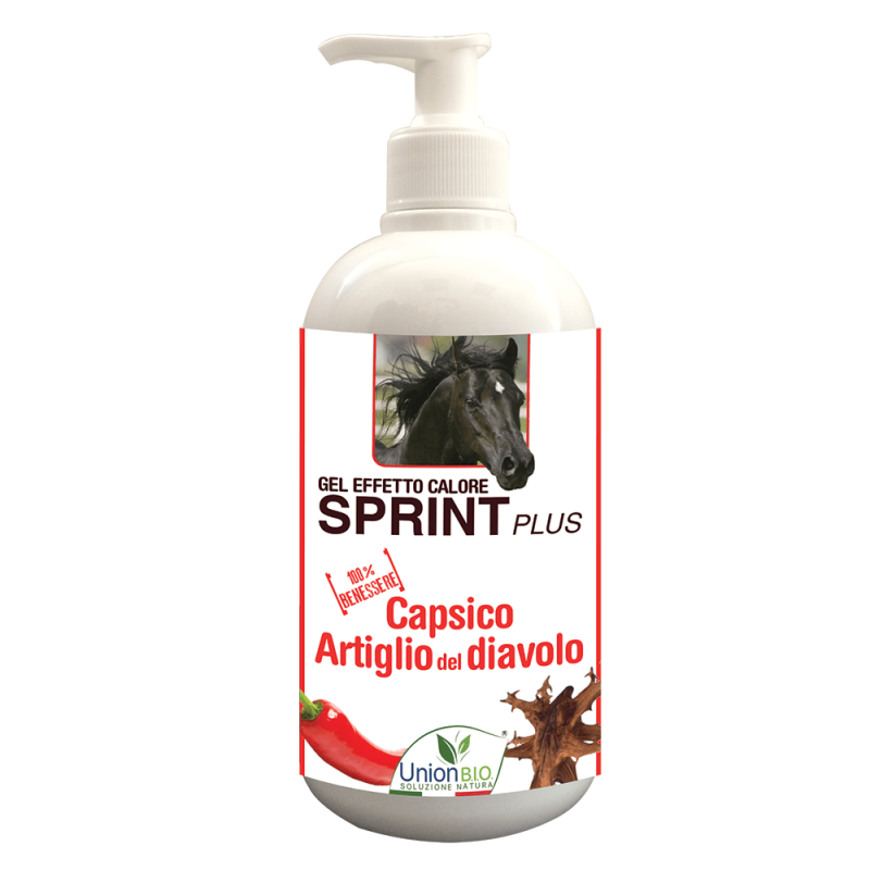 UnionBio Sprint Plus 500ml gel effetto calore cavallo - EquiSportMania