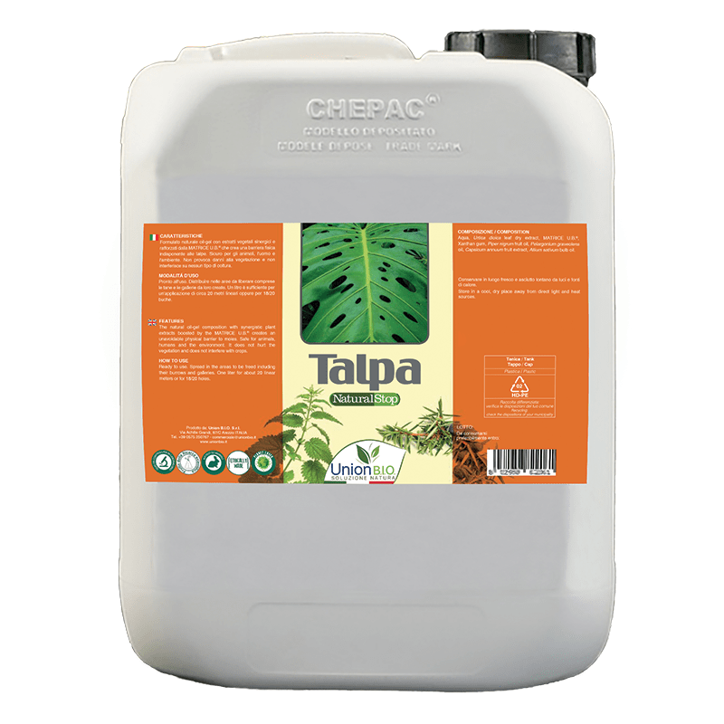 Union Bio Talpa Natural Stop 5 litri insopportabile per talpe