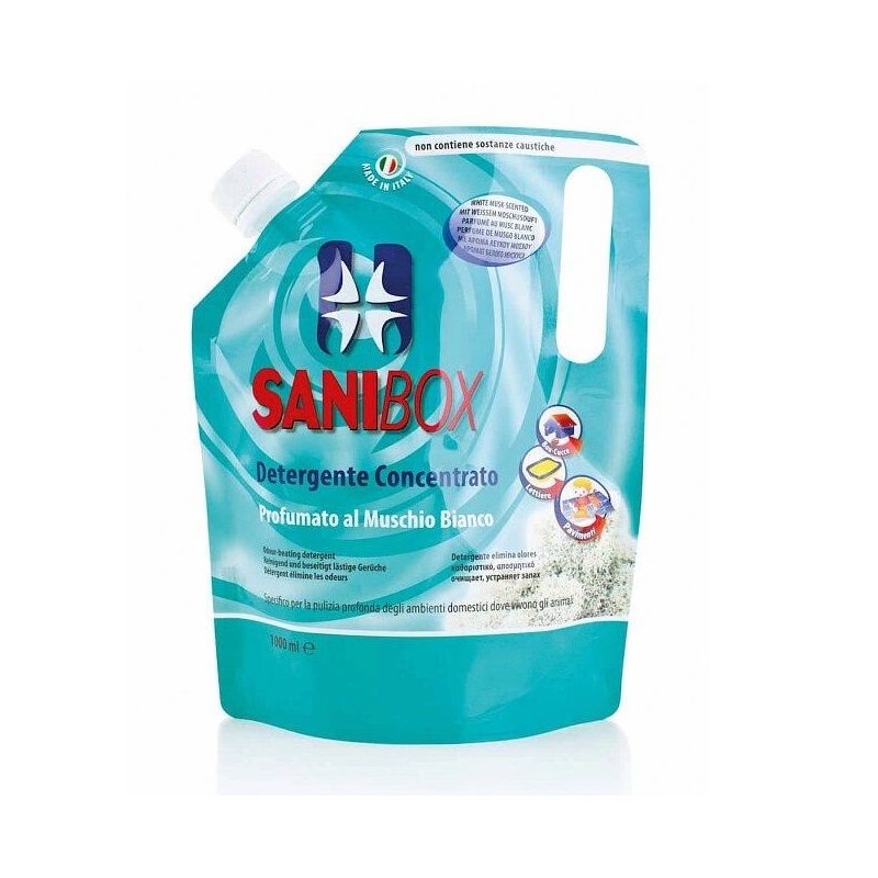 Sanibox Muschio Bianco detergente igenizzante 1 litro