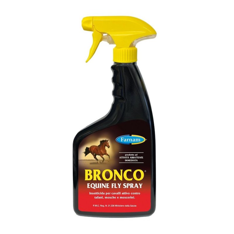 Farnam Bronco Equine Fly Spray 600ml repellente per cavalli