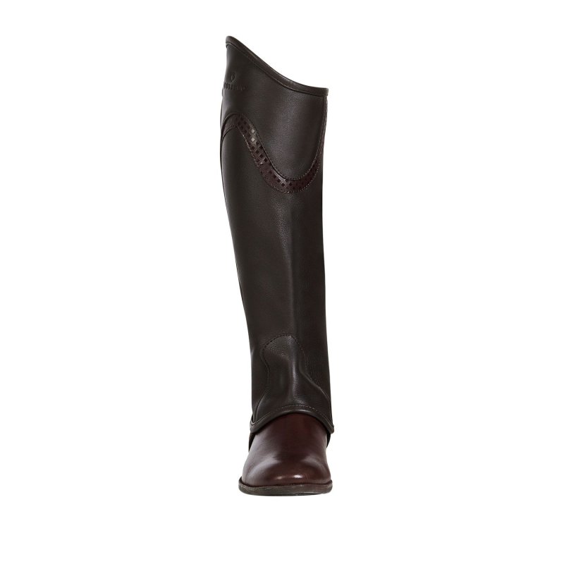 Equestro Gambali in pelle mod. Piping - EquiSportMania