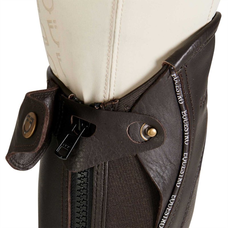 Equestro Gambali in pelle mod. Piping - EquiSportMania