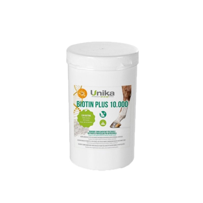 Unika Biotin Plus 10.000 1kg supporto complementare per zoccoli