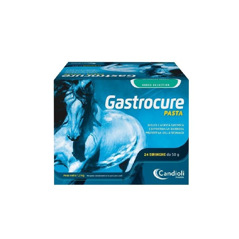 Candioli Gastrocure pasta 24 siringhe da 50g integratore gastroprotettore per cavalli