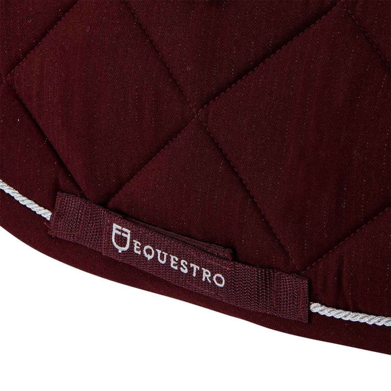 Equestro Sottosella in cotone con passamaneria glitter