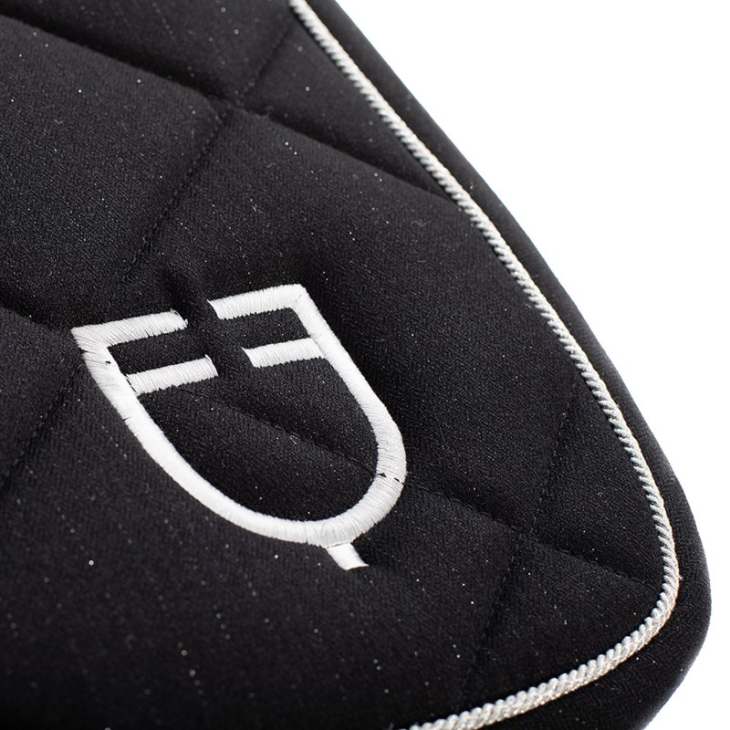 Equestro Sottosella con filato glitter e logo