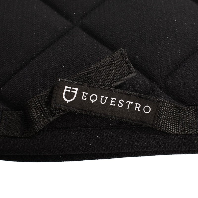 Equestro Sottosella con filato glitter e logo