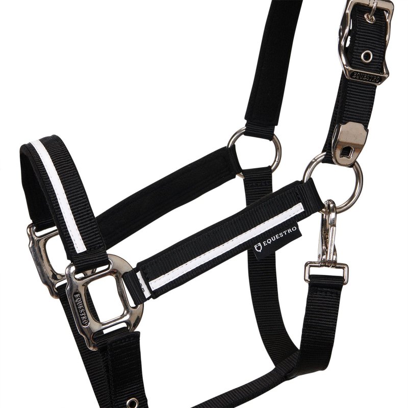 Equestro Cavezza White Trim con imbottitura