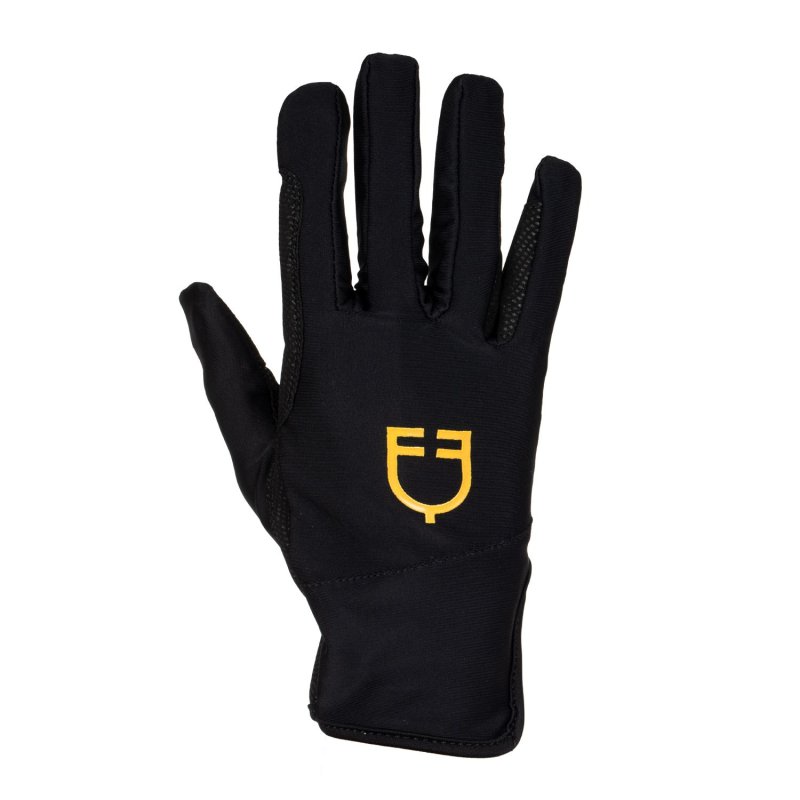 Equestro Guanti Donna in Lycra con Logo