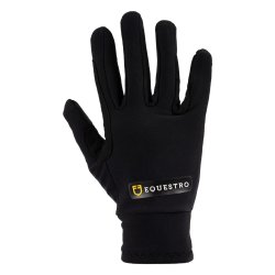 Equestro Guanti Unisex in tessuto felpato