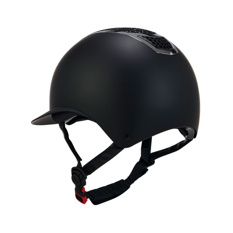 Equestro Cap Eclipse Stone Mat con visiera larga