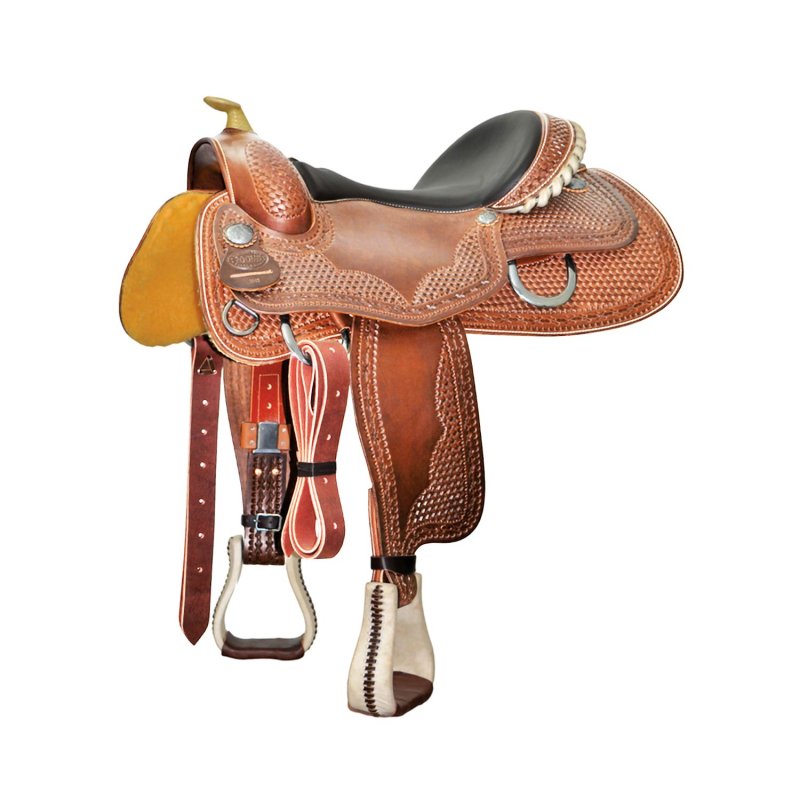 Pool's Equitazione Sella western Reiner Raw Butterfly