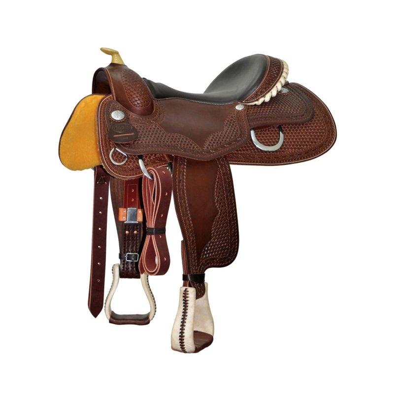 Pool's Equitazione Sella western Reiner Raw Butterfly