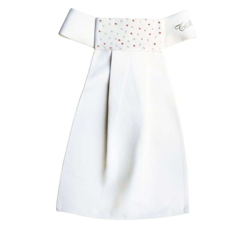 Tattini Plastron con cristalli oro rosa e bianchi