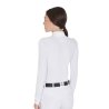 Equestro Polo Donna in tessuto tecnico felpato