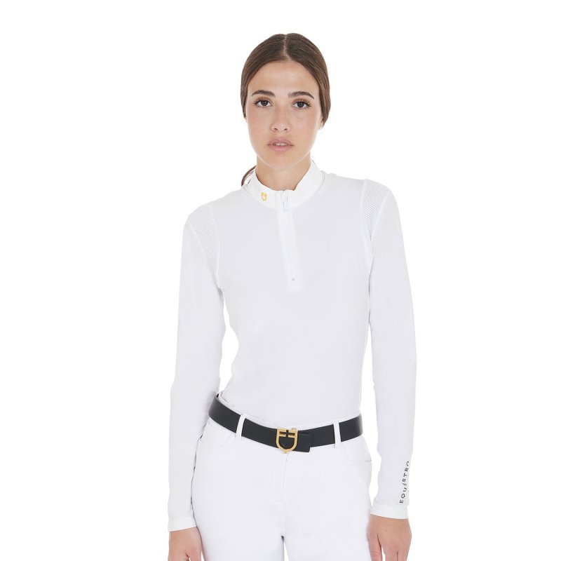Equestro Polo Donna in tessuto tecnico