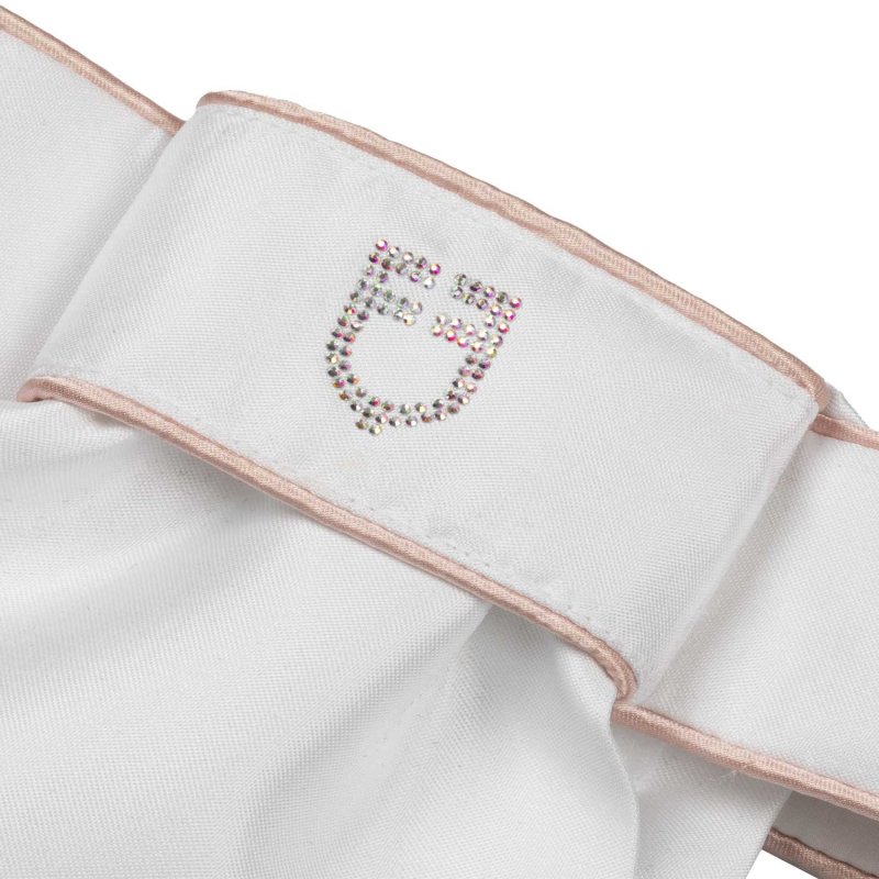 Equestro Plastron con logo in strass