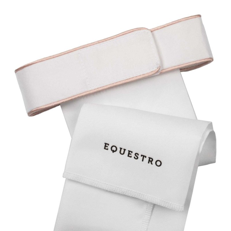 Equestro Plastron con logo in strass