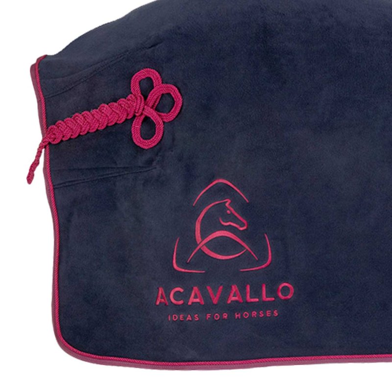 Acavallo Coperta in pile da box con collo morbido imbottito