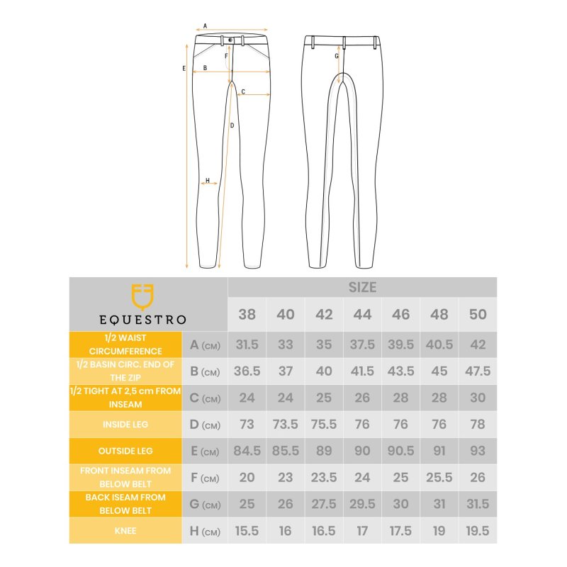 Equestro Pantalone Donna Selene con grip - EquiSportMania