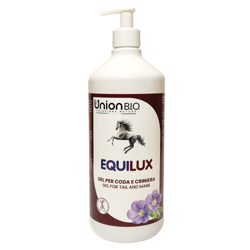 Union Bio Equilux 1L gel rinforzante per coda e criniera