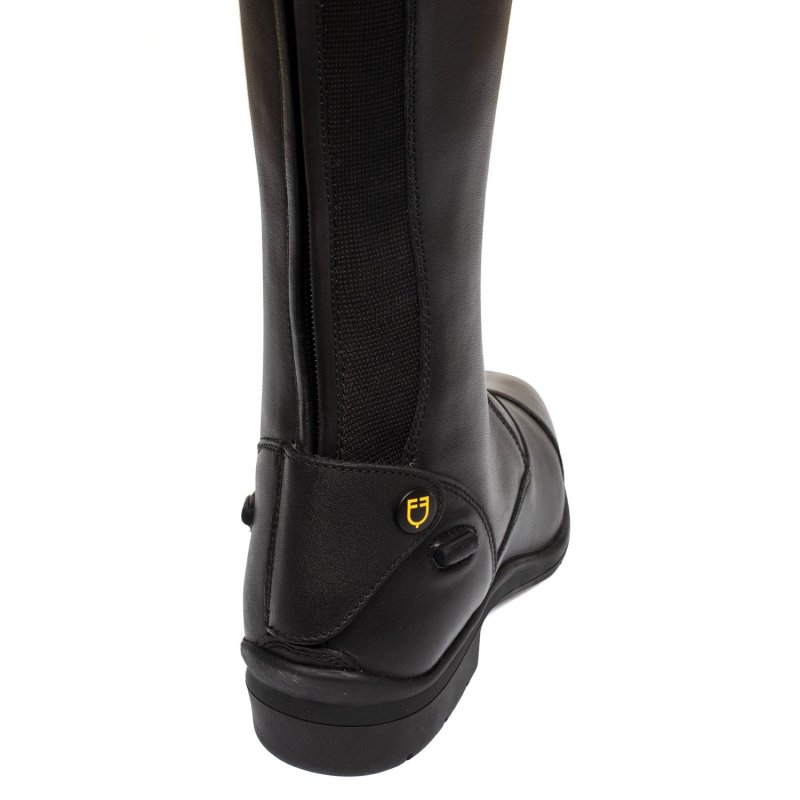 Equestro Stivali da concorso con lacci ed inserti multilogo - EquiSpor