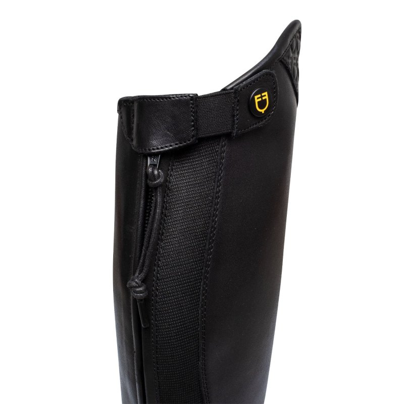 Equestro Stivali da concorso con lacci ed inserti multilogo - EquiSpor
