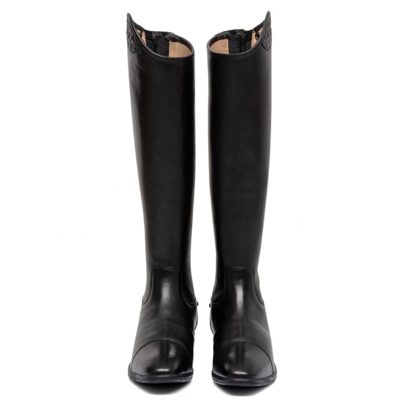 Equestro Stivali da concorso unisex con inserti multilogo