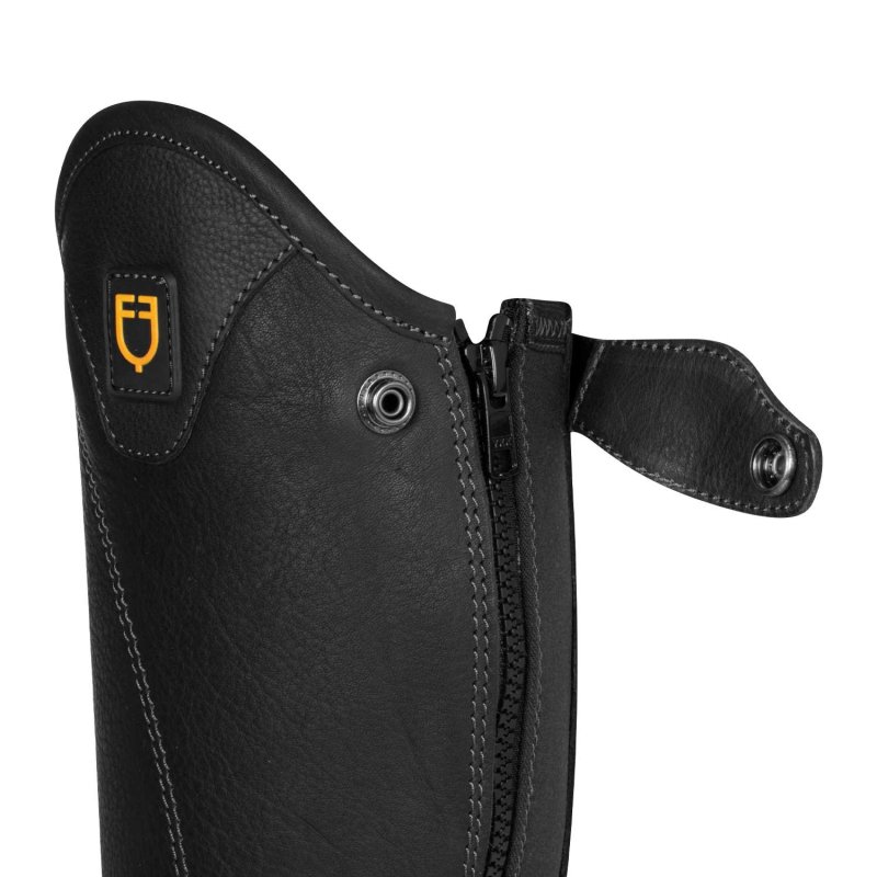 Equestro Ghette in Cuoio con cerniera laterale