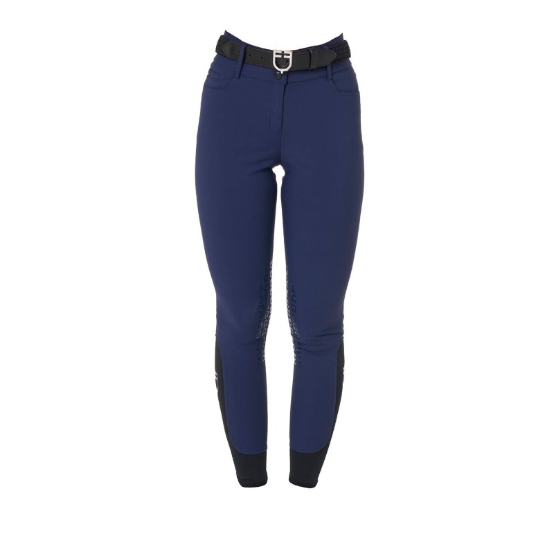 Equestro Pantalone Donna a vita alta con grip