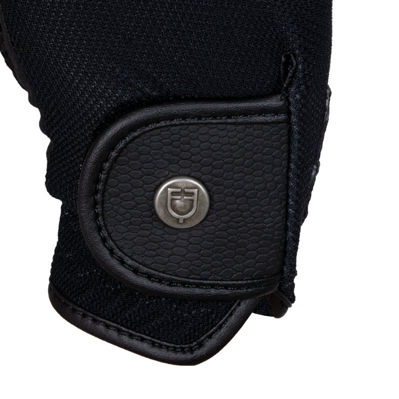 Equestro Guanti unisex in tessuto tecnico e mesh - EquiSportMania