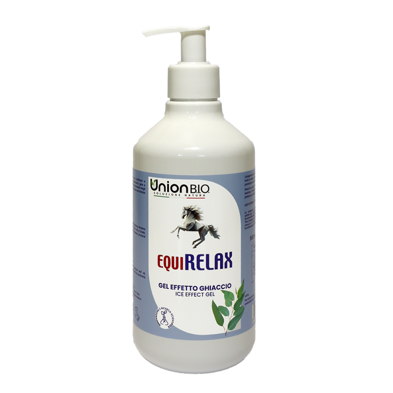 Union Bio Equirelax 500ml gel effetto ghiaccio per cavallo