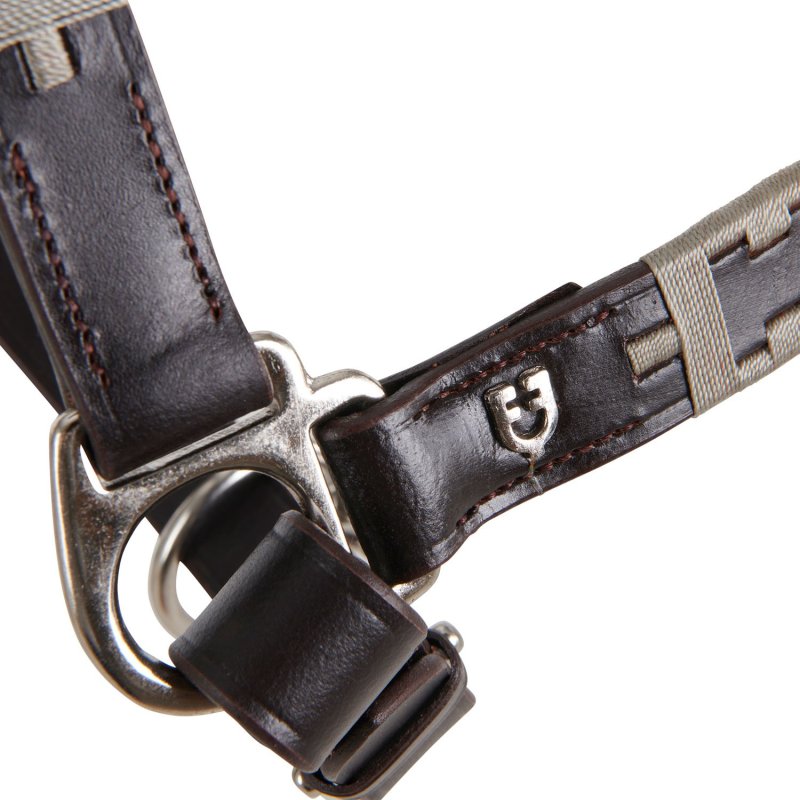 Equestro cavezza in cuoio con motivo geometrico - EquiSportMania