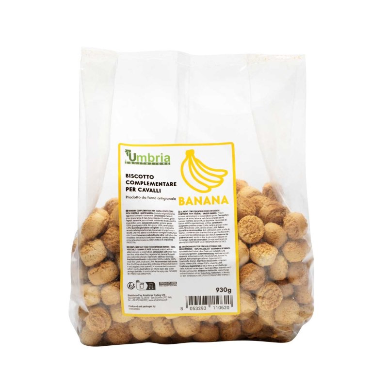 Umbria Equitazione biscotti Banana per cavalli 930g