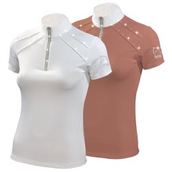 Tattini Maglia Donna da concorso con zip e nastro lur - EquiSportMania