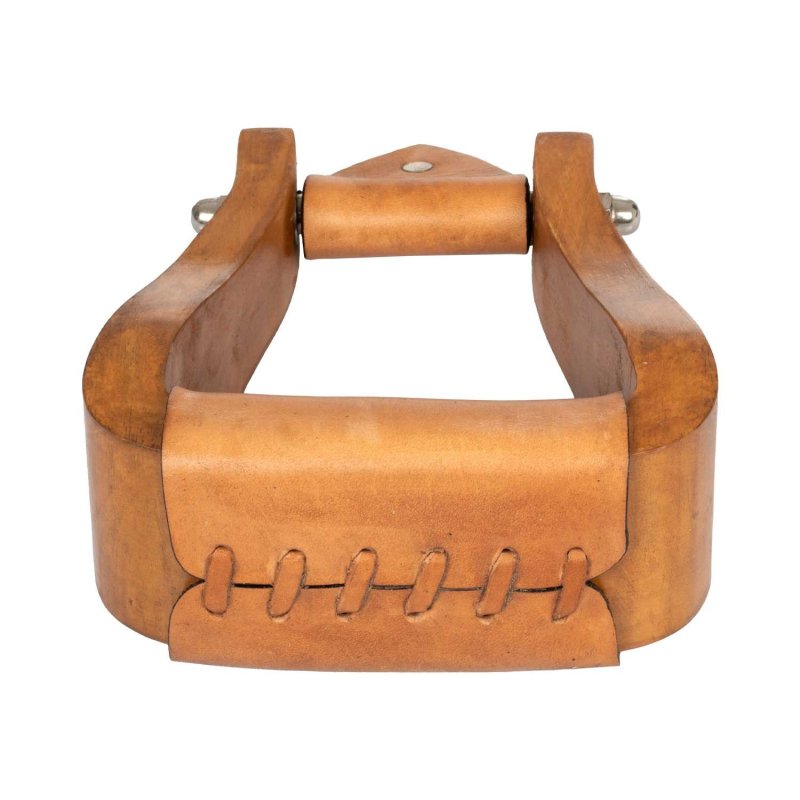 Pool's Equitazione Staffe Western YS Wide in legno